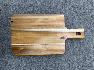 Tabla de cortar de madera de acacia, mango de agarre, Natural, duradero, ligero, apto para lavavajillas, bloque de corte de cocina para charcutería - Product Image 5