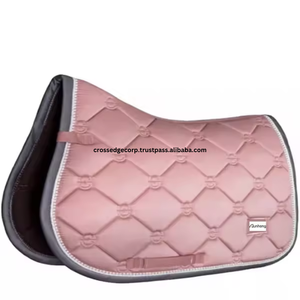 High Quality Quilted TC Fabric Horse Saddle <b>Pad</b> Set Horse <b>Smart</b> Selling Polyester Breathable Satin Shockproof - Product Image 5