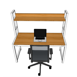 BFFB002-FBamboo 60x148x150cm Kt Hp Bn V K Thit B Vn Phng Vi Estantería Tin Nghi - Product Image 3