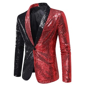 Toile de tissu personnalisable imprimé par sublimation complète Blazer professionnel en polyester/coton Doublure de couette ouvert sur le devant Logo Taille Hommes - Product Image 4
