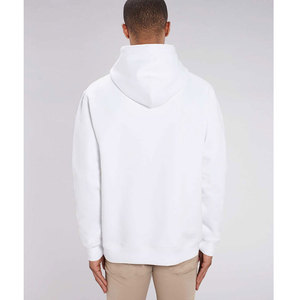 เสื้อกันหนาวมีฮู้ดของผู้ชายผ้าคอตตอน100% โลโก้กำหนดเองชุดเสื้อมีฮู้ดสำหรับวิ่งขนแกะไม่มีฮู้ดโอเวอร์ไซส์ - Product Image 2