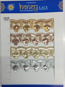 ขอบลูกไม้ของนักออกแบบที่หรูหราสำหรับเสื้อผ้าชุดแต่งงานแฟชั่นระดับไฮเอนด์และชุดเจ้าสาวมีลวดลายที่สลับซับซ้อนและมีรายละเอียดที่หรูหรา - Product Image 5