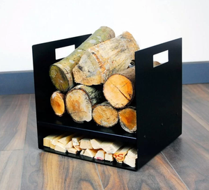 2025 Home Craft Exports Modern Style <b>Indoor</b>/Outdoor Metal <b>Storage</b> Rack Wholesale Price Portable <b>Firewood</b> Holder for Fireplaces - Product Image 2