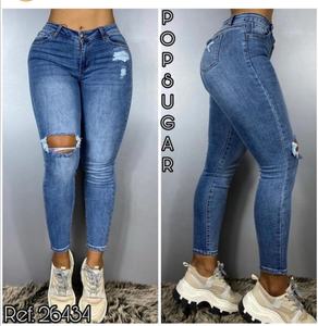 Jeans de Hombre de Alta Calidad, Estilo Vintage, Marca Privada, Corte Recto, Desgastados, Color Sólido, Secado Rápido, Cintura Media, para Verano - Product Image 3