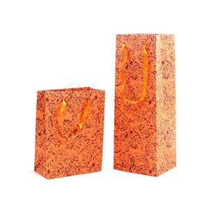 Embalaje de estilo increíble, bolsa de regalo de papel de impresión personalizada hecha a mano con mango de longitud de mano, bolsas de regalo reciclables de papel Kraft personalizadas - Product Image 1