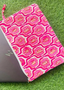 Bloc léger imprimé matelassé pochette pour ordinateur portable pur coton imperméable luxe moderne écologique affaires Vintage Simple - Product Image 3