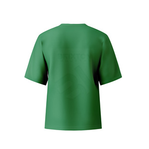 Venta al por mayor Unisex 100% algodón camiseta liso teñido de gran tamaño de manga corta verano Streetwear goteo estampado de punto OEM disponible - Product Image 2