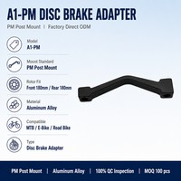 Adaptateur de frein à disque en aluminium A1-PM pour montage sur potence, avant 180 mm, arrière 180 mm, pour vélo, VTT, vélo électrique, ODM