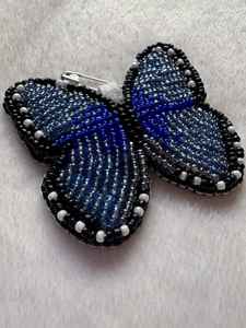 Beaded brooches Handmade designer brooch. High quality accessories. <b>Unique</b> design brooch. <b>Baby</b> shower best <b>gift</b>. - Product Image 3