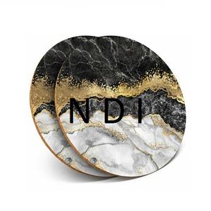 Juego de 6 Posavasos de Mármol de Tendencia para Hotel, Hogar o Restaurante, Artículos de Cocina, Posavasos de Mármol Redondos - Product Image 3