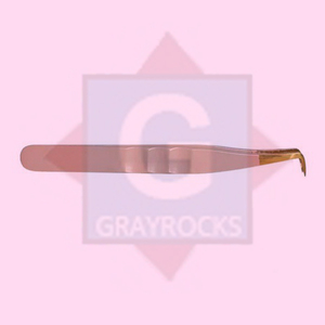 Pince à épiler professionnelle à volume en acier inoxydable avec pointe inclinée, logo personnalisé, marque privée - Product Image 2