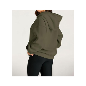 Premium Quality New Arrival 2025 Custom Logo Streetwear Women <b>Hoodies</b> <b>Plain</b> Wholesale Price Top Quality - Product Image 4