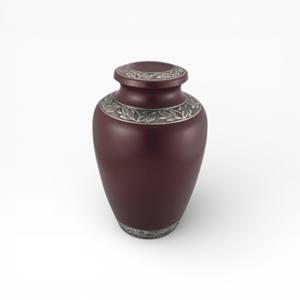 Urna Funeraria de Mármol Azul y Rosa con Patrón de Remolino Artístico y Tapa Redondeada Lisa para una Conmemoración Serena - Product Image 6