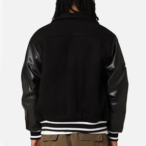 Blouson d'hiver unisexe Veste universitaire Letterman Broderie en chenille Logo personnalisé de haute qualité Streetwear à capuche pour homme personnalisable - Product Image 6