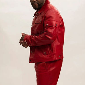 ชุดวอร์ม2ชิ้นสำหรับผู้ชายชุดวอร์มกางเกงวิ่งทำจากหนังสินค้ามาใหม่ - Product Image 5