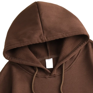 Sudadera con capucha informal para hombre de alta calidad, precio al por mayor, ligera, holgada, de Color sólido con bolsillos delanteros, detalles, Sudadera con capucha duradera para hombre - Product Image 4