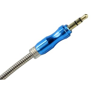 Cable de Audio Auxiliar Estéreo de 3.5mm, Macho, Chapado en Oro, Conductor de Cobre Desnudo, Combinación de Nailon Trenzado, 3 Metros, para Uso Telefónico - Product Image 4