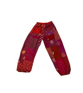 Vente en gros Pantalon sarouel à patchwork toutes saisons avec poches Pantalon de festival d'été Streetwear pour femmes et hommes en matériau lavé - Product Image 4