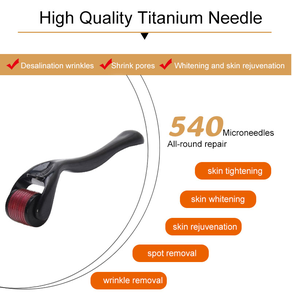Rouleau <span class=keywords><strong>Derma</strong></span> à usage domestique, 540 micro-aiguilles 13 mm, absorption d'essence, rajeunissement de la peau, 1,5 mm, 0,5 mm, logo personnalisé, certifié CE - Product Image 4