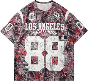 Maillot de football américain personnalisable taille XL unisexe respirant Rugby maille imprimé usine T-Shirt personnalisé court grande taille été - Product Image 1
