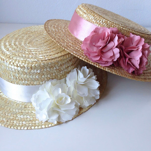 2024 Young Ladies Lookbook Eco-friendly Large Elegant Flower Decoration Floppy Sun <b>Hat</b> Vietnam-made Hot Sale - Product Image 1