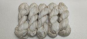 Cintas de Seda de Sari 100% Recicladas Hechas a Medida, Color Blanco Natural, Lavables, para Joyería, Artesanía, Tejido, Proyectos Ecológicos para Reventa - Product Image 6