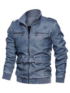 Chaqueta vaquera Vintage para hombre-100% algodón, lavable y de secado rápido, con puntas de estilo para apariencia informal o festiva - Product Image 2