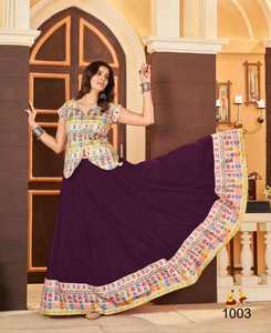 Fournisseur en gros Maruti Fashion MF703 – Ensemble Lehenga Choli en rayonne brodée de qualité supérieure avec dupatta pour mariage et exportation (cérémonie Navratri) - Product Image 4