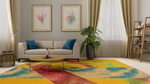 พรมขนสัตว์แบบถักมือนุ่มหรูหราทันสมัยพรมสำหรับตกแต่งพื้นที่8x10ft โรงแรมบ้าน - Product Image 4