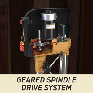 Taladro de Banco Eléctrico de Velocidad Variable de 15 Pulgadas, 3/4 HP, 115V, 1 Fase, Taladro de Piso - Product Image 4