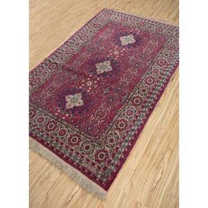 Tapis en laine noué à la main Aalam, motif médaillon rouge-orange, kilim abstrait fait main pour la maison, 9x12 rectangulaire, idéal pour adolescents, entrée et couloir - Product Image 2