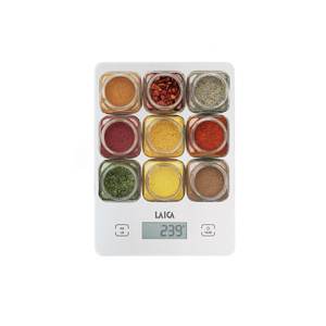 Balance de cuisine blanche et multicolore KS1040W, capacité de 5 kg - Product Image 2