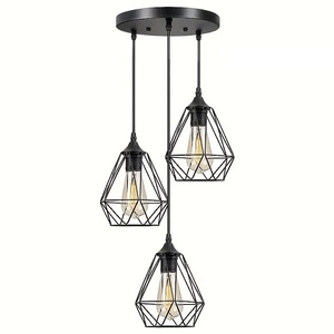Iron Metal <b>Shade</b> Round Shape Black Etching Metal Lamp Pendent <b>Lighting</b> Lamp <b>Shade</b> Chandelier <b>Ceiling</b> Fixture - Product Image 3