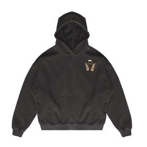 Vente en gros de sweat à capuche délavé à l'acide en pierre pour hommes en éponge française épaisse à double capuche avec impression sunfaded Sets Style - Product Image 4