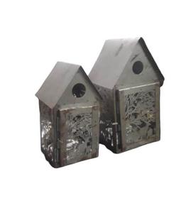 Juego de farolillos colgantes de hierro de alta calidad de 2 piezas con acabado pulido para decoración del hogar farolillos colgantes de Metal - Product Image 6