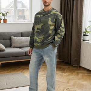 2025 Offre Spéciale ras du cou camouflage sweat pull décontracté à manches longues polaire sweat ample graphique imprimé Streetwear pour l'hiver - Product Image 6