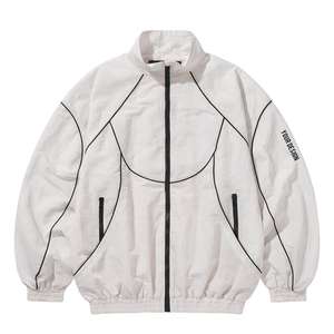 Chaqueta Deportiva Retro Personalizada con Cierre, Chaqueta Ligera de Nailon con Forro de Malla, Cortavientos para Hombre - Product Image 5