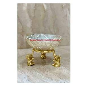 Cuenco DE SERVICIO DE METAL personalizado de aluminio esmaltado blanco hecho a mano más vendido y de alta calidad - Product Image 1