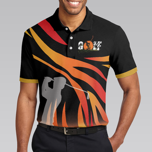 Polo de Golf para hombre de poliéster 100% de alta calidad, diseño personalizado, logotipo bordado, polos de Golf para hombre - Product Image 4