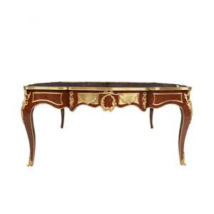 Juego de Mesa de Madera con Incrustaciones de Estilo Rococó de Lujo - Product Image 3