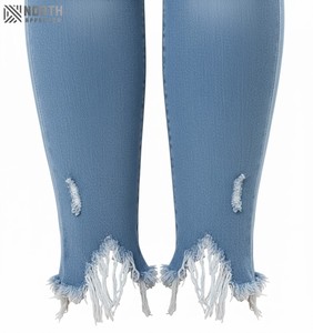 กางเกงยีนส์ทรงตรงสไตล์โมเดิร์นสำหรับผู้หญิง ใส่สบาย ทรงปกติ แฟชั่นทันสมัย รับผลิตตามแบบ (OEM) คุณภาพรับประกัน ดีไซน์เซ็กซี่แบบ 3 มิติ - Product Image 5