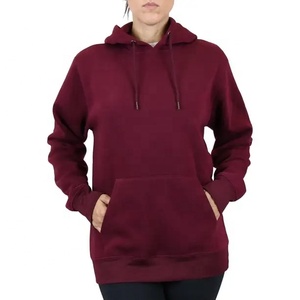 Vente en gros Pull à capuche en polaire tricoté surdimensionné personnalisé pour femmes Long Street Wear avec différentes couleurs de manches d'hiver avec poches - Product Image 4