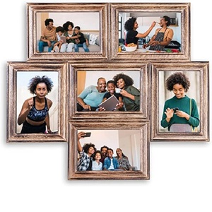 กรอบไม้จับแพะชนแกะสำหรับครอบครัว,เครื่องประดับตั้งสำหรับตกแต่งห้องนั่งเล่นสำนักงานของขวัญแต่งงานมาใหม่ - Product Image 1