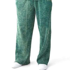 Survêtement personnalisé en coton biologique 100% avec lavage à l'acide, sweat-shirt et pantalon de survêtement avec poches latérales, col à capuche - Product Image 6