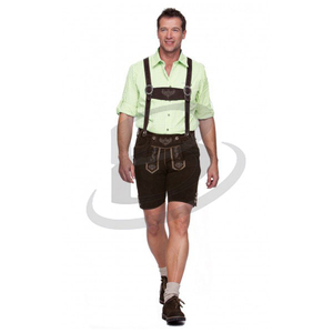 Costume d'Oktoberfest pour homme adulte Brightindus de haute qualité, style vintage, en cuir, respirant, respectueux de l'environnement, taille plus - Product Image 5