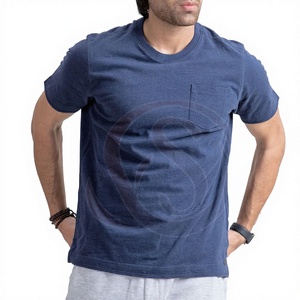 Wholesale High Quality Hip Hop Men's Solid T-Shirts 100% Cotton <b>Canvas</b> Breathable 300g Custom Logo Front <b>Round</b> Neck Casual Wear - Product Image 1