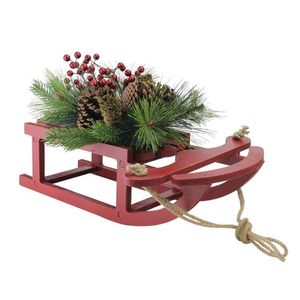 Decorative Metal Wooden Silage Vehicle for Christmas Decoration With <b>Large</b> Wheels for Gift Taken Use - Product Image 3