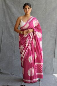 Saree en soie Banarasi de qualité supérieure pour femmes doux Chanderi coton impression numérique bordure tissée tenue traditionnelle indienne pour formelle - Product Image 3