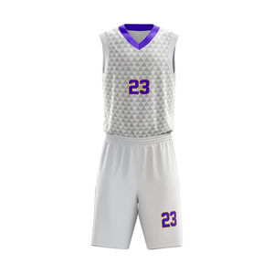 Uniformes de Baloncesto de Poliéster de Alta Calidad de Secado Rápido con Nombre/Número de Equipo Impreso Personalizado al por Mayor - Product Image 5