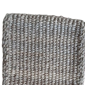 Tapis tissé Kilim fait main, bleu gris à rayures, tapis de sol, décoration intérieure, usage adulte, fabriqué au Bangladesh - Product Image 5